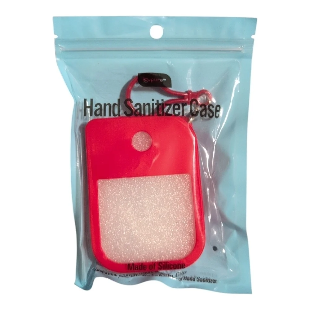 Orange/Red/Peach Silicone Hand Sanitizer Case